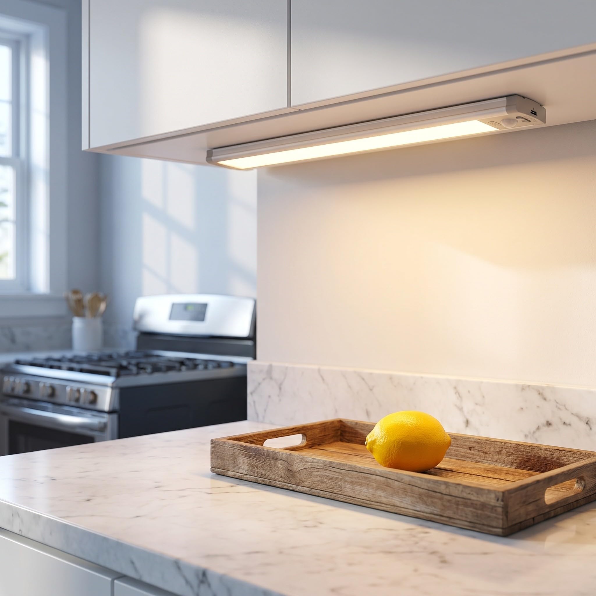 UKCOCO 2 luci sottopensile con sensore di movimento magnetico
