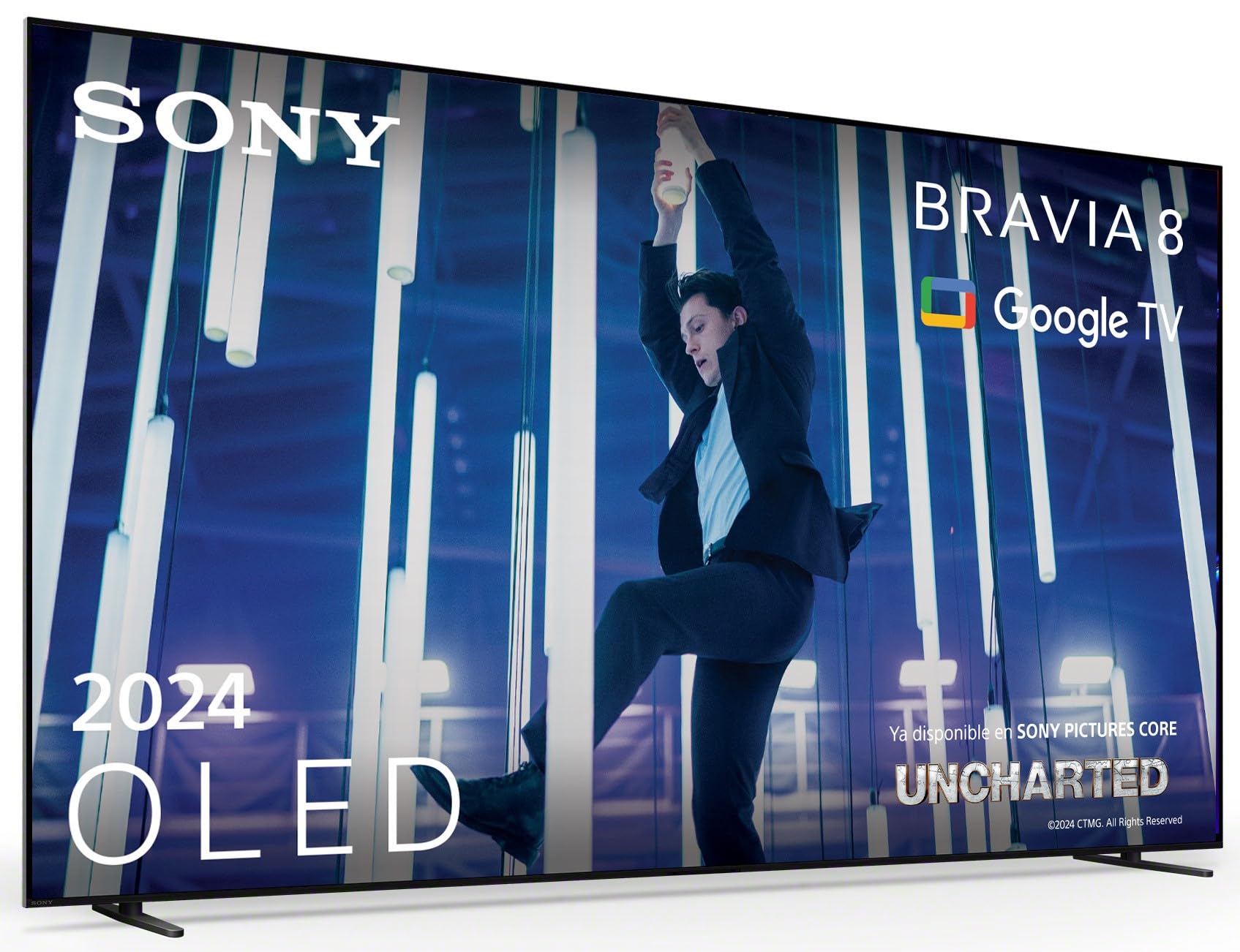 Sony BRAVIA 8 OLED 77" – Televisor 4K HDR con Dolby Vision Atmos, IMAX Enhanced y Procesador Cognitive XR, Google TV, 120Hz, Ideal para Cine y Gaming con PS5 – Negro