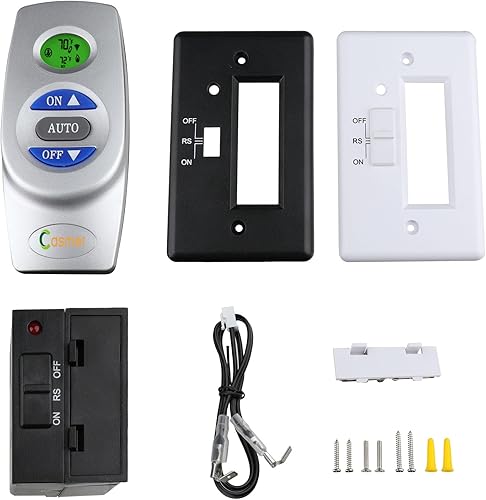 Control remoto de chimenea, termostato, kit de encendidoapagado remoto de chimenea de gas, para válvula de gas millivolt, compatible con ambientes,