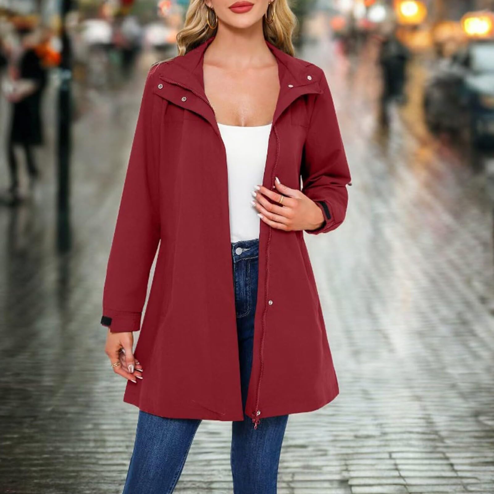 Giacca Da Donna Per La Transizione, Softshell, A, Esterno, Cappotto Primaverile E Autunnale Giacche Neve Cerata Pioggia Impermeabile Trasparente Softshell Antivento Giubbotto Vento