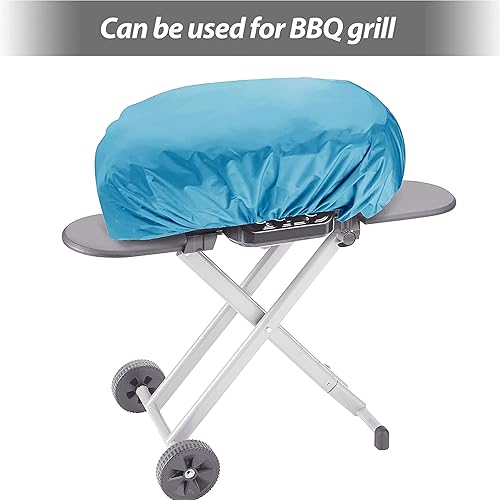 Miniatura 15 de Silfrae Funda impermeable para mochila de lluvia 30L-100L para viajes, escalada, senderismo (rosa, 60L-70L)