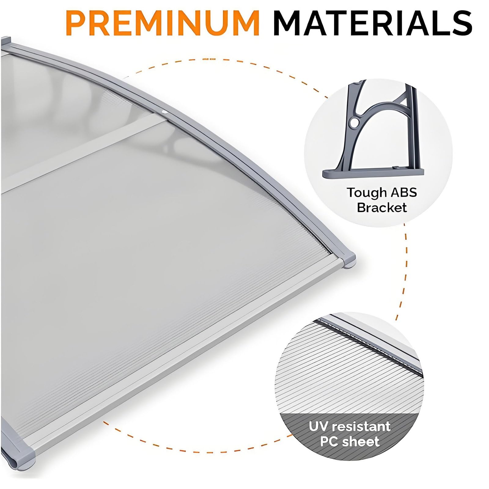 Tenda a baldacchino blu per porta, 60 x 120 cm, per esterni, per ingresso, impermeabile, copertura per gazebo e pergola, resistente alle intemperie