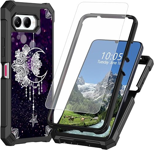 DIGTIALL Case for Revvl 8 / T Phone 3 5G,Moonflower