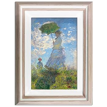 Amazon.co.jp: モネ絵画レプリカ -『散歩、日傘をさす女性