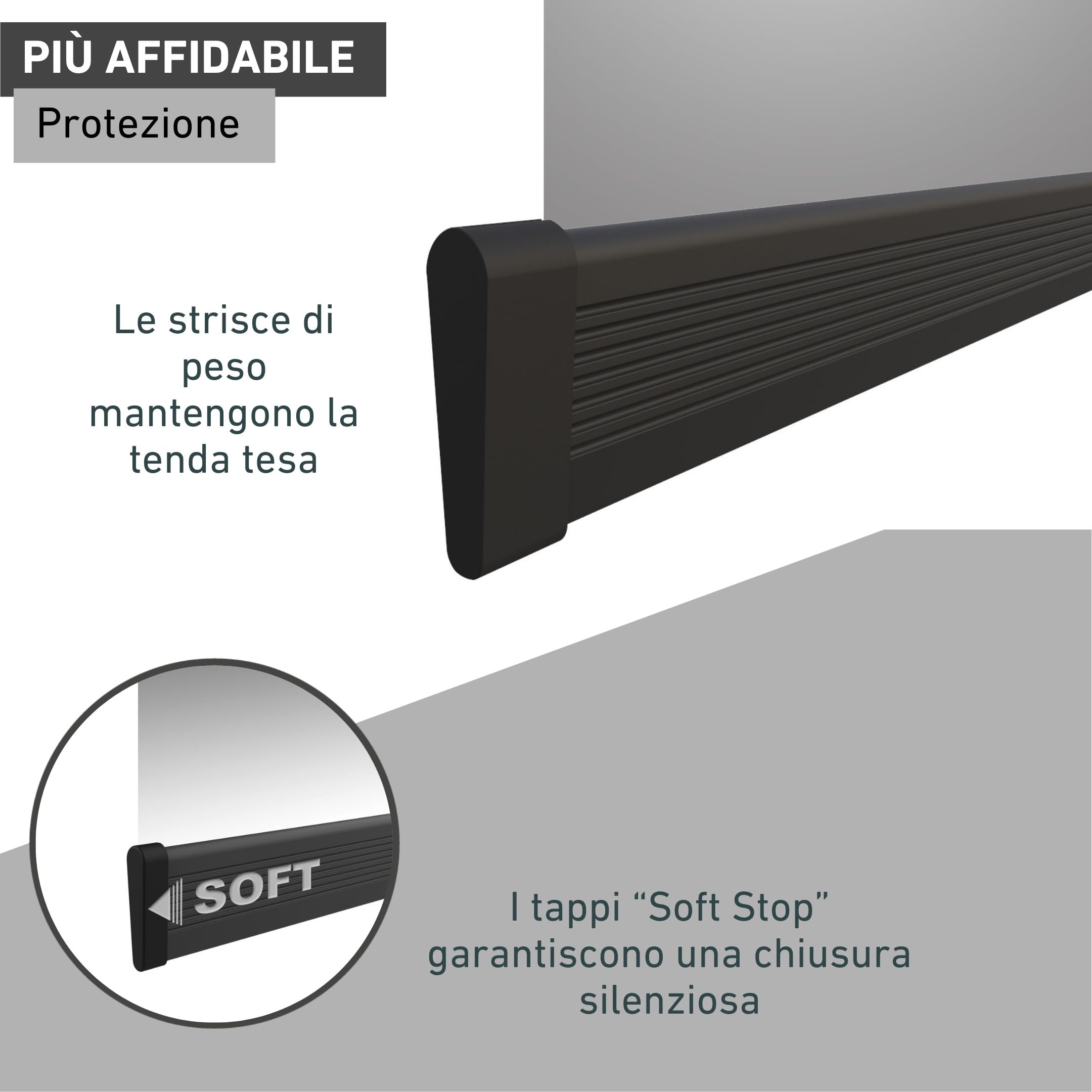 Windhager tenda telescopica per porte - 120 x 250 cm - antracite - zanzariera porta finestra, tenda per porta, tenda zanzariera, tenda antimosche - senza forare
