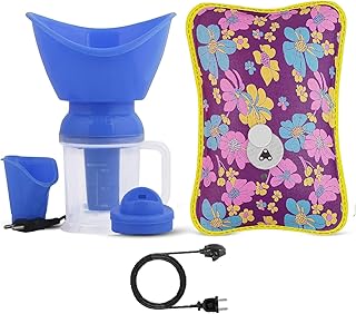 adbeni Imported Electric Gel Heating Pad & Steam Vaporizer Combo | Pain Relief Gel Pad with Adjustable Temperature for Bac Price In India