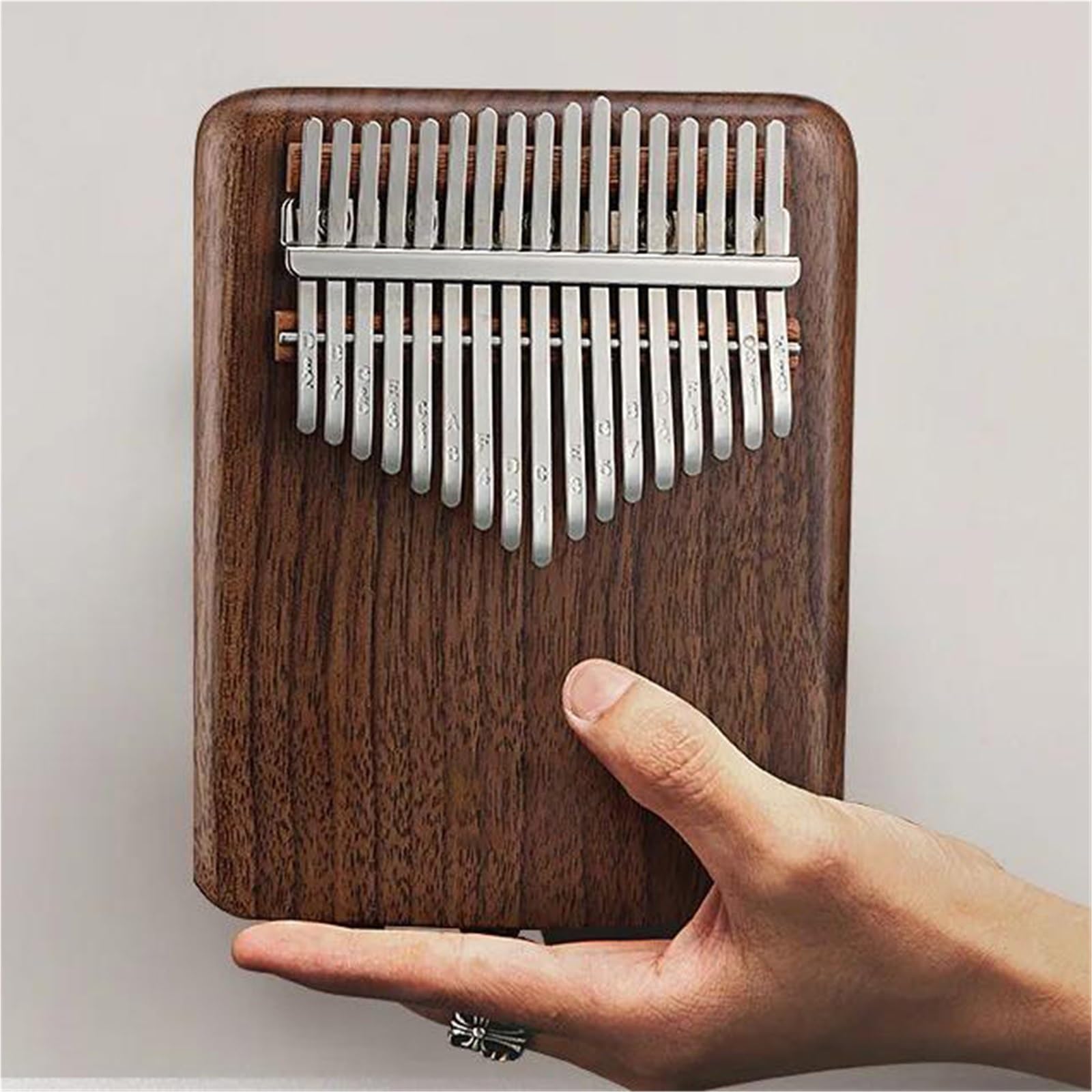 Kalimba Elektryczny Fortepian Kalimba 17 21 Z Kciukiem Wbudowany Przetwornik EQ Kalimba Pełny Fornir Instrument Klawiszowy Z Litego Drewna(17 key)