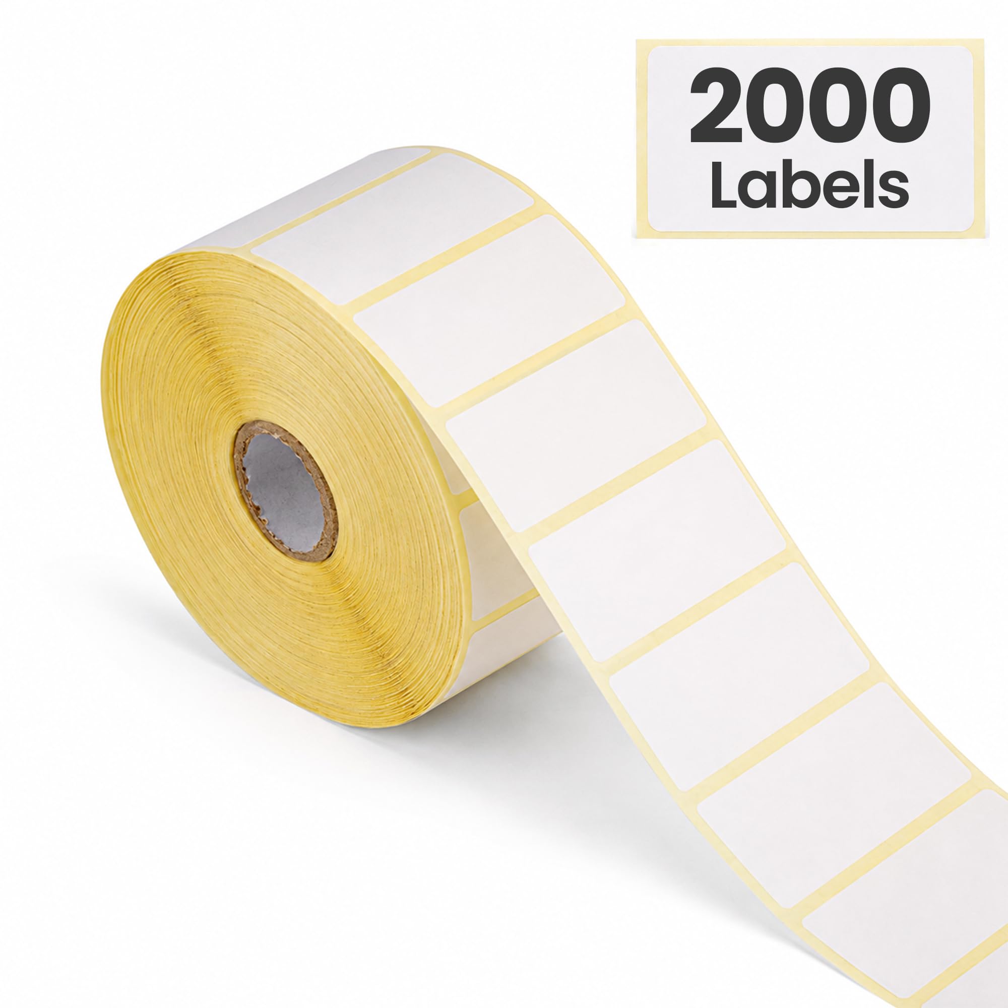 Trimming Shop White Self Adhesive Labels 50mm x 25mm, 1 Roll