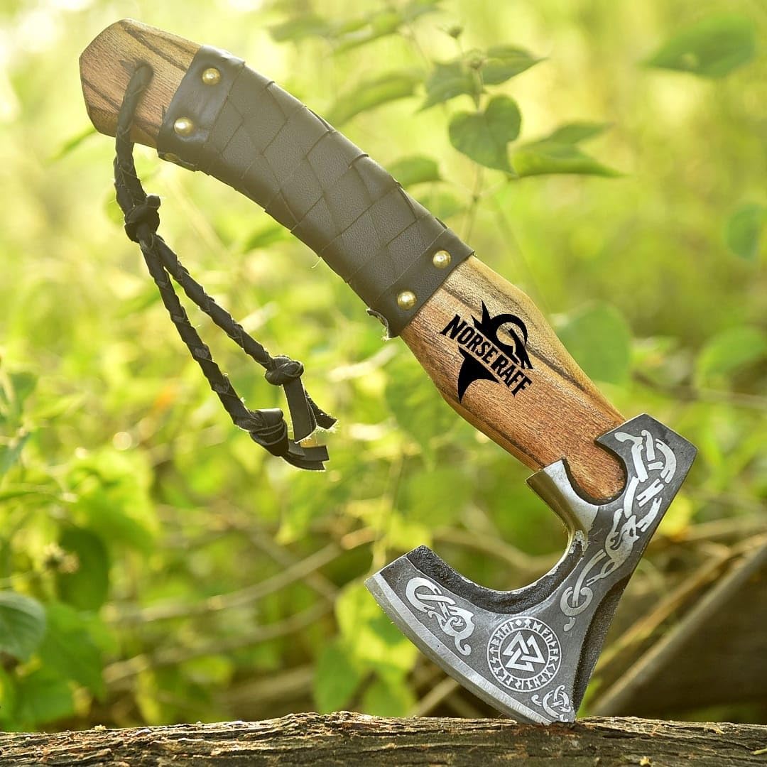 Viking Axe with Viking Gift Knife (Valhalla)