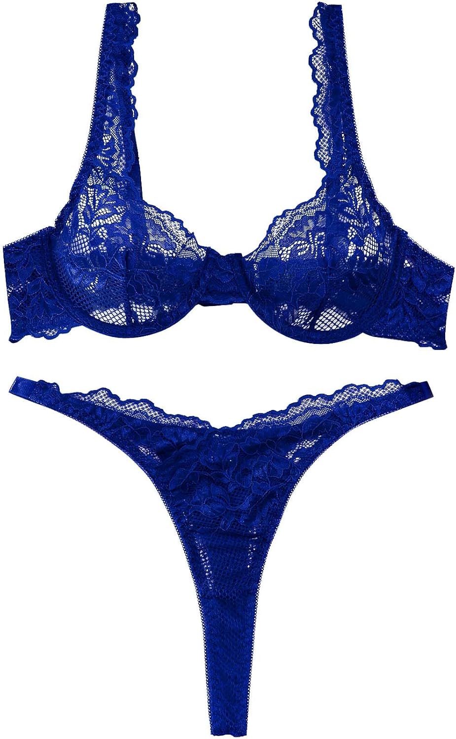 Lilosy Sexy Lingerie Set 2 Piece Women Outfits Bra and Panty 3XS-6XL