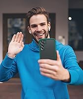 Vista 8 de FNTCASE Funda para Samsung Galaxy S23: funda móvil resistente a prueba de caídas Diseño delgado híbrido de TPU con textura mate a prueba de golpes