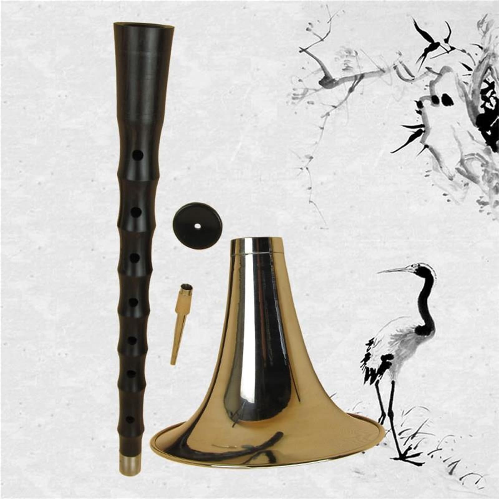 Suona en bois de santal noir pour débutants, instrument à vent folklorique chinois avec anche