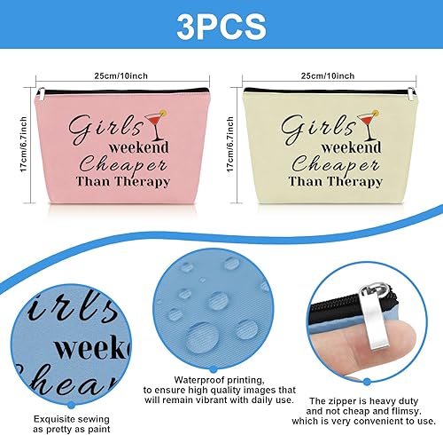 Miniatura 2 de Mikela Bolsa de cosméticos de regalo de fin de semana para, Azul+Rosa+Beige, S