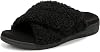 Vionic Women's Slippers Relax II Shoes with Arch Support Black Shearling Medium Fit UK 8