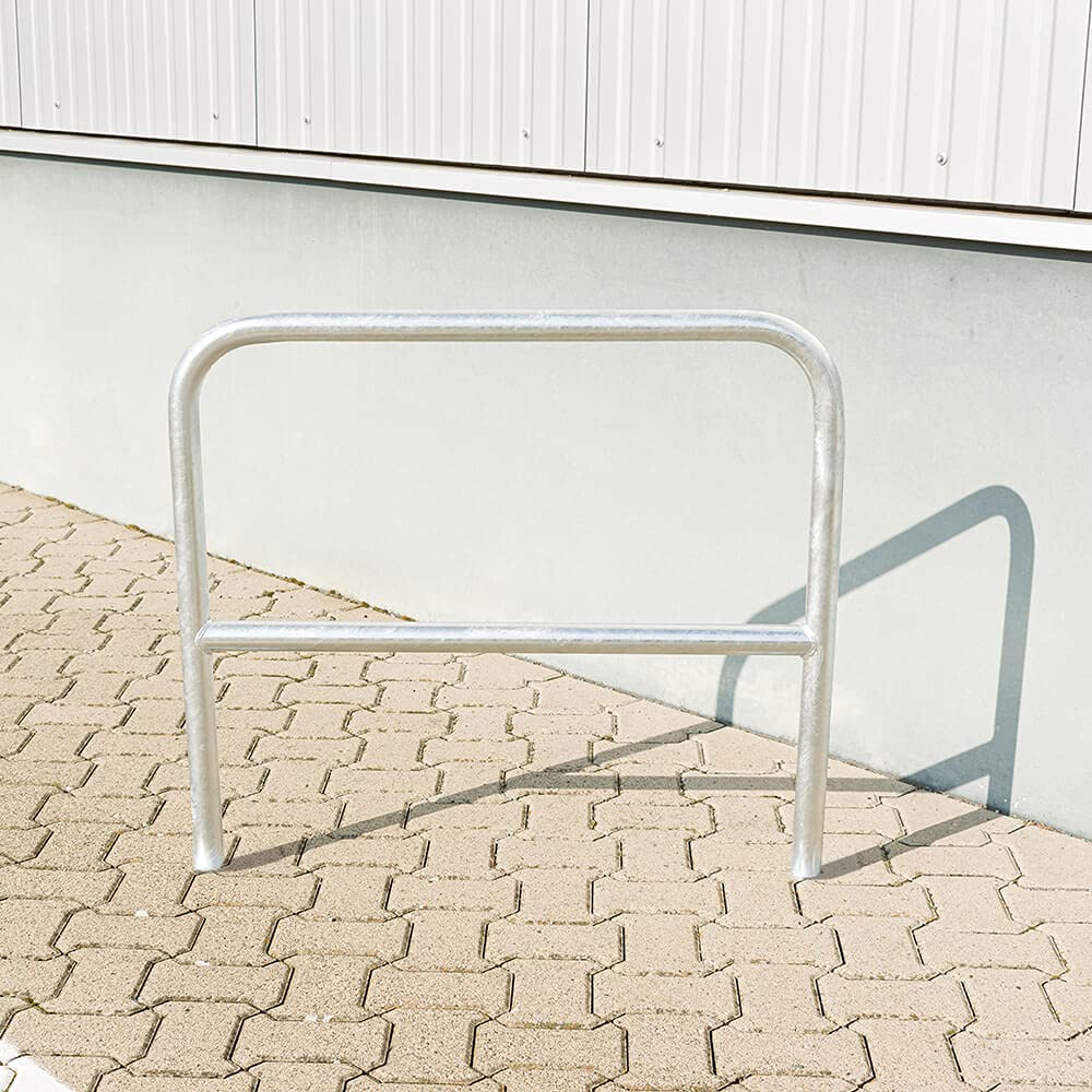 ROBUSTO Wegesperre, Knieholm, feuerverzinkt, einbetonieren, Stahl, 90 x 120 cm, Art.-Nr. 608014 | Anlehnbügel | Fahrradanlehnbügel | Fahrradbügel