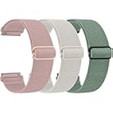 Amzpas for Veryfit Smart Watch Bands, Soft Elastic Nylon Watch Straps for IDW13 IDW16 IDW19 IDW26 IDW28 Smartwatch, Breathable Lightweight Replacement Band Adjustable Sport Straps Women Men