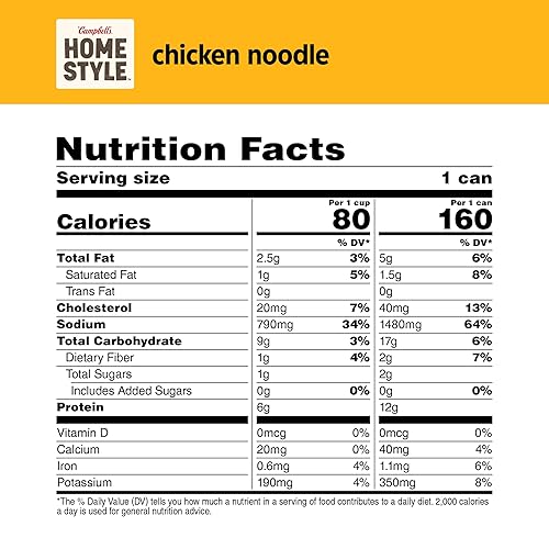 Miniatura 3 de Campbell's Homestyle Chicken Noodle Soup, 16.1 OZ Can