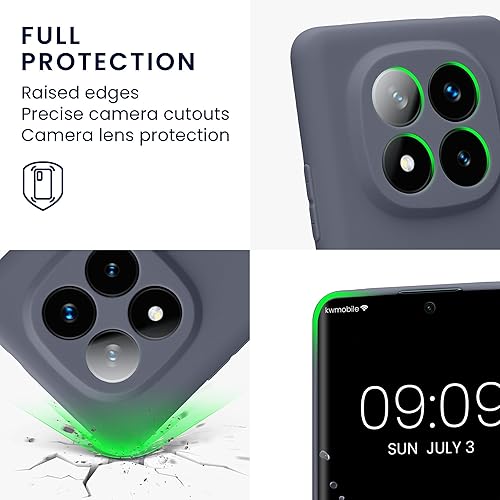 Vista 160 de kwmobile Funda compatible con Xiaomi Redmi Note 11 / Note 11S - Funda protectora de silicona TPU suave y delgada - Azul Báltico Azul (Baltic Blue)