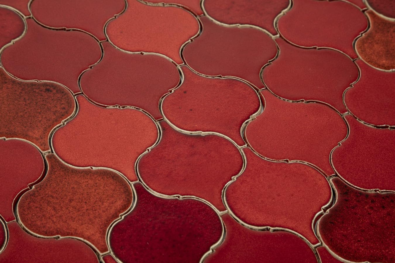 Azulejos cerámicos hechos a mano Arabesque de lava refrescante – Azulejos de mosaico arabesque para cocina, pared posterior de cocina y baño | Un juego de azulejos de pared de cocina – 31 azulejos de