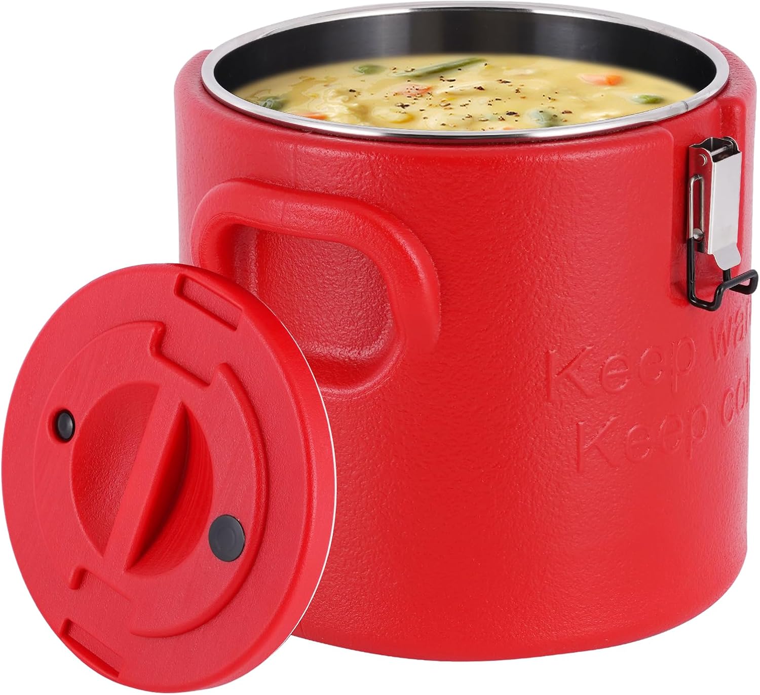 Portable Insulated Soup Container 18Qt Food Warmer Cold/Hot Soup Carrier for Parties Catering Insulated Food Pan Carrier for Buffet