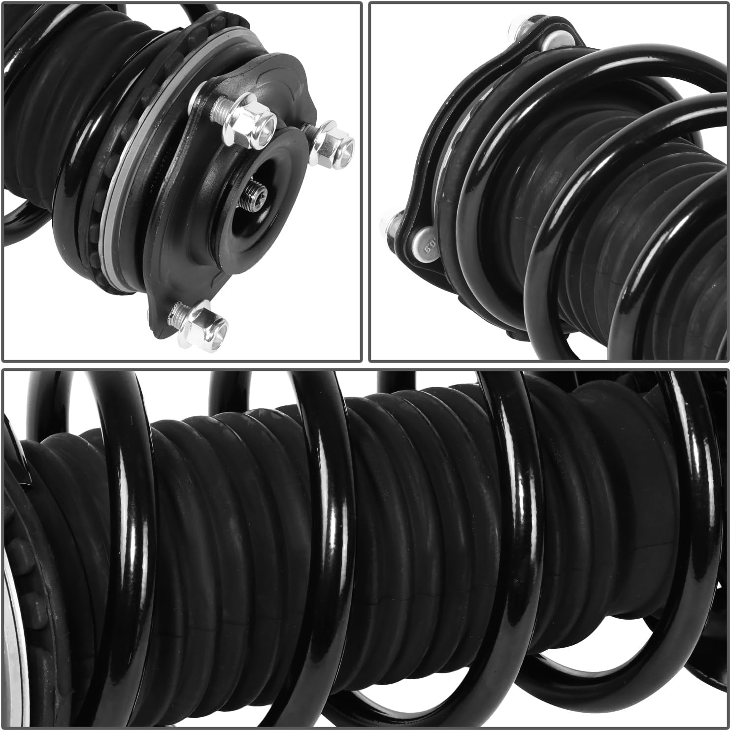 DNA MOTORING Front, Left, Right Strut/Coil Spring/Mount Assembly Compatible With Acura CSX 2006-2011 / Civic 2006-2011 / Fits Sedan Models, SR4242, SR4241, SHO-OE-00071-FLR