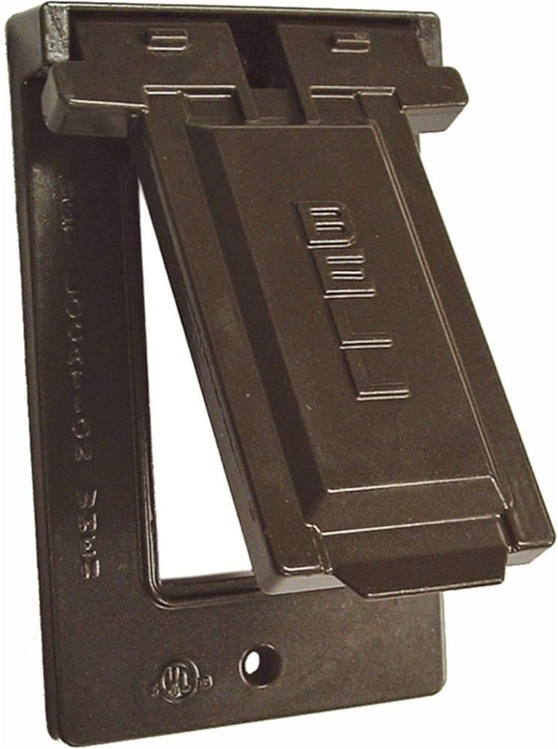 BELL 1-Gang Gray Bronze Weatherproof Electrical Outlet Cover 5103-7, Outdoor Outlet Cover for Electrical Box, Scratch-Resistant Aluminum Weatherproof Cover