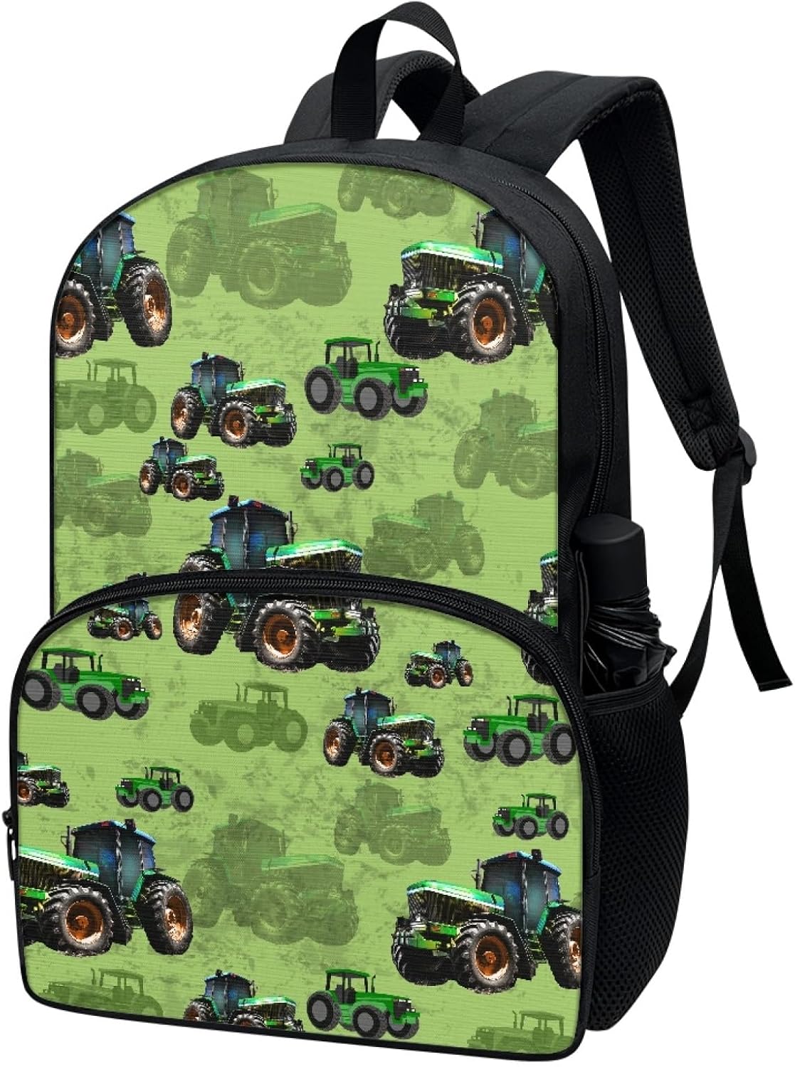 Kids Backpack for Boys Girls Cartoon Farm Truck Tractor Print Elementary Students Bookbag Middle School Bag Lightweight Waterproof Children Travel Bag Backpacks Laptop Bag,17 Inch