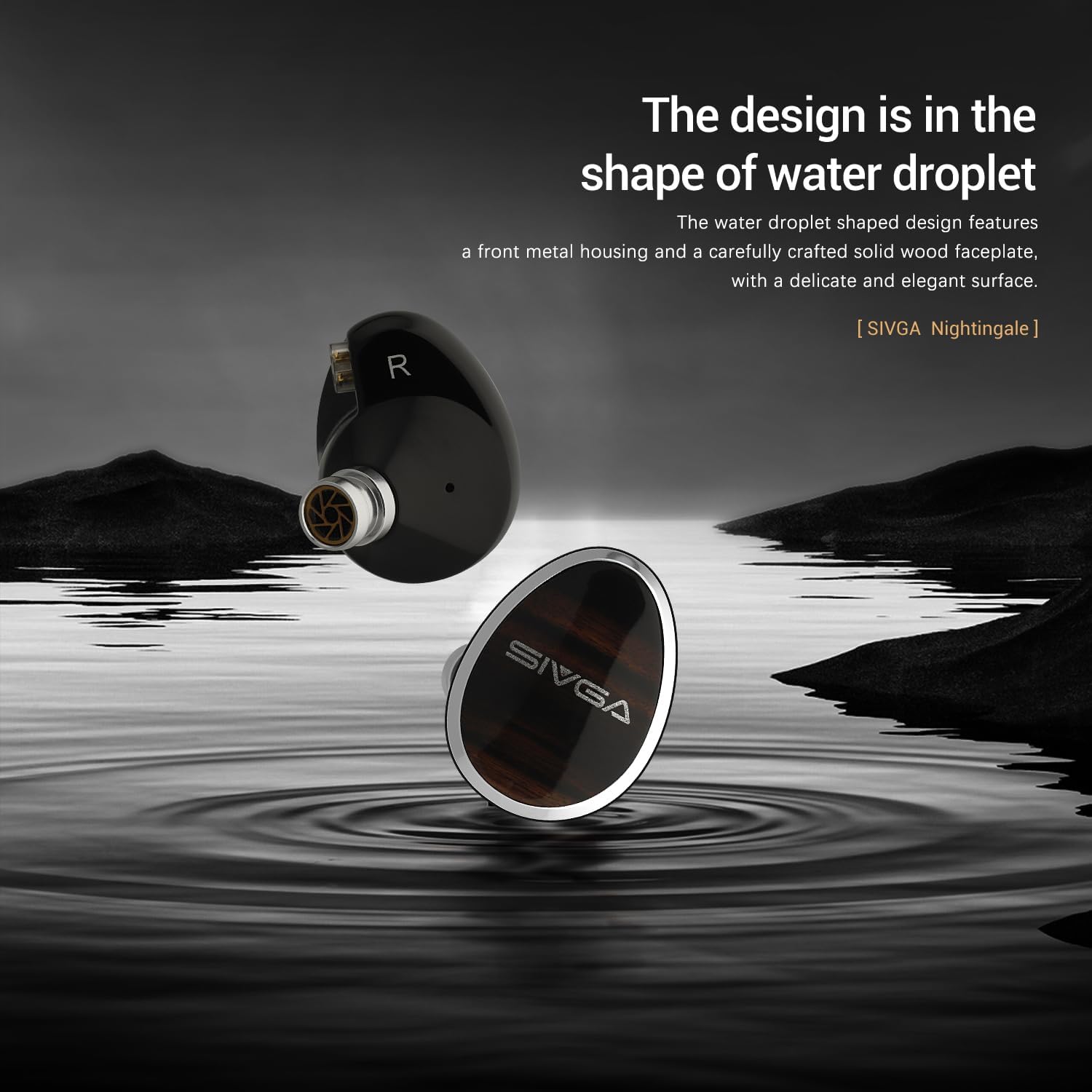 SIVGA Nightingale 14.5mm Planar Magnetic Driver Wired Hi-Fi in-Ear Monitor Earphones