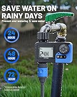 Vista 4 de Temporizador inteligente de aspersores, equipo de sistema de riego de manguera inteligente de jardín programable para jardín, riego automático