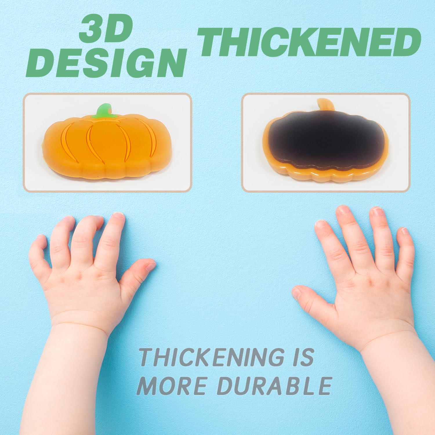 DUUMI Fridge Magnets for Toddlers 1-3, Fruit Magnets for Kids 3D Design Magnetic Toys for Toddlers Durable & Large Size - Image 4
