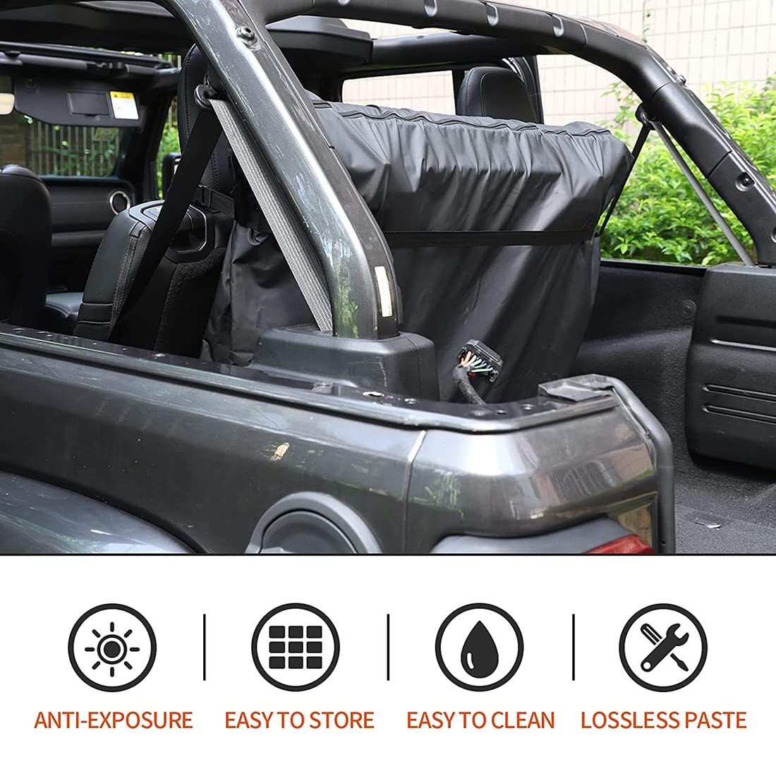 Freedom Top Panels Torba do przechowywania do JK JKU JL JLU 2-drzwiowy 4-drzwiowy Hard Top Models JT 2007-2021 (czarna)