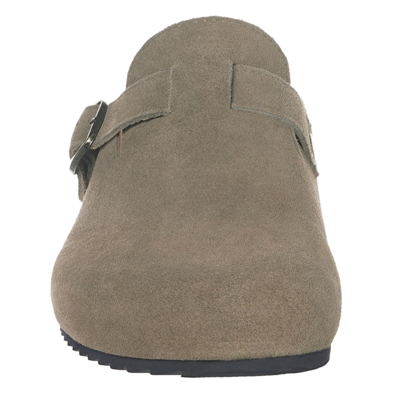 Zuecos y Mules Hombre Mujer Zapatillas Casa Cómodas Pantuflas de Piel con Plantilla de Corcho Zapatos Antideslizante