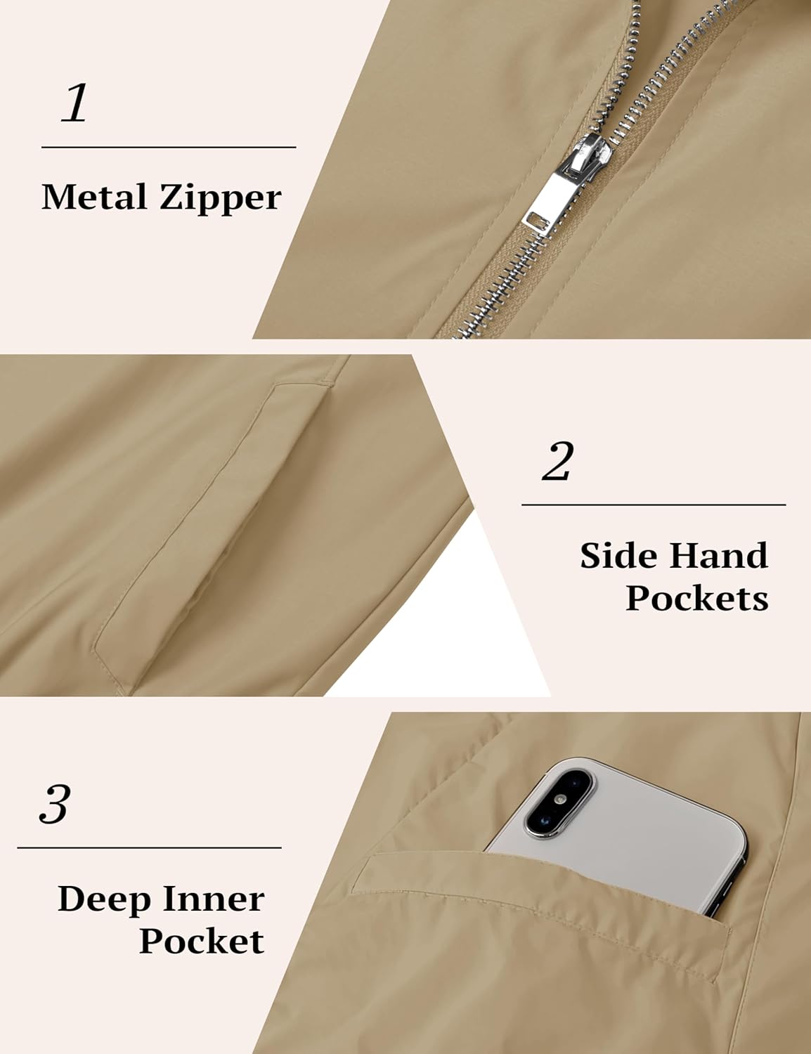 MAGCOMSEN Men's Bomber Jacket Lightweight Windbreaker Jackets Zip Up Windproof Jackets Casual Spring Fall Coat for Golf