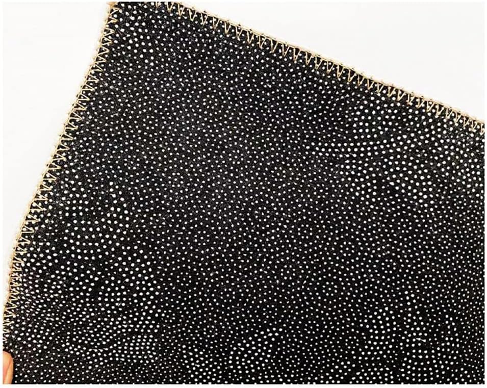 Washable Kitchen Rug Entry Door Mat Bedroom Printed Floor Bed Bathtub Rug Bathroom Decor Kitchen(Black,50cmx160cm)