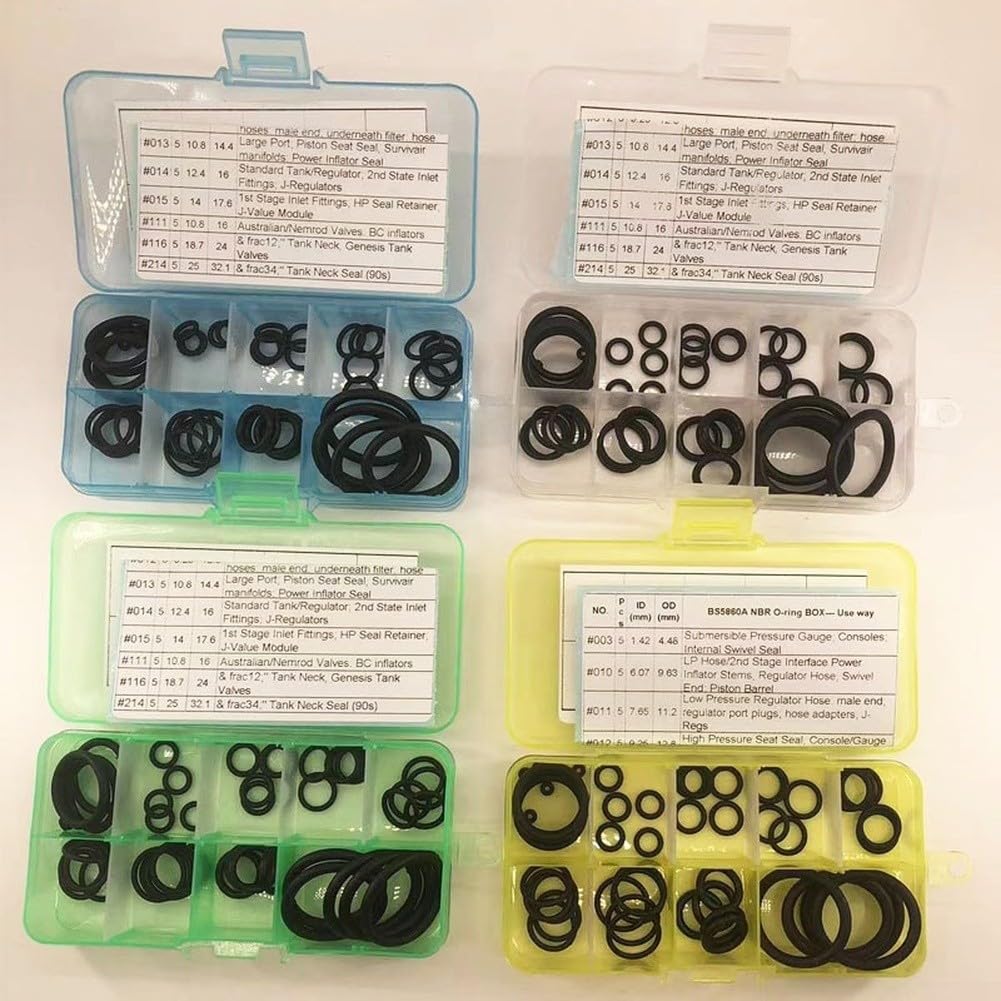 Kit Sellado Buceo 50 para uds para Equipos Submarinos Kit Sellado(Yellow)