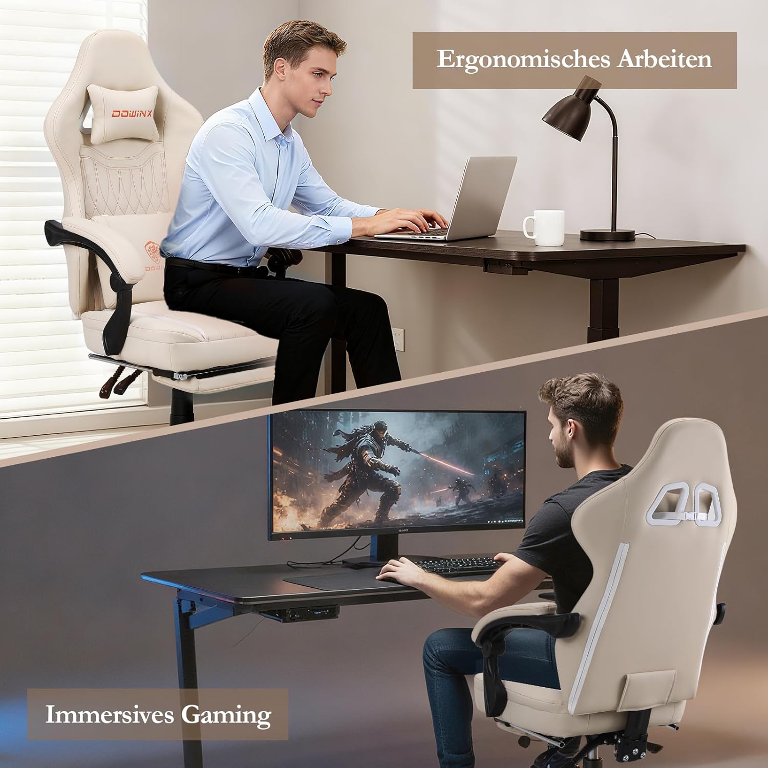 Sedia da gioco con cuscino primaverile - Sedia gaming - Immagine 5