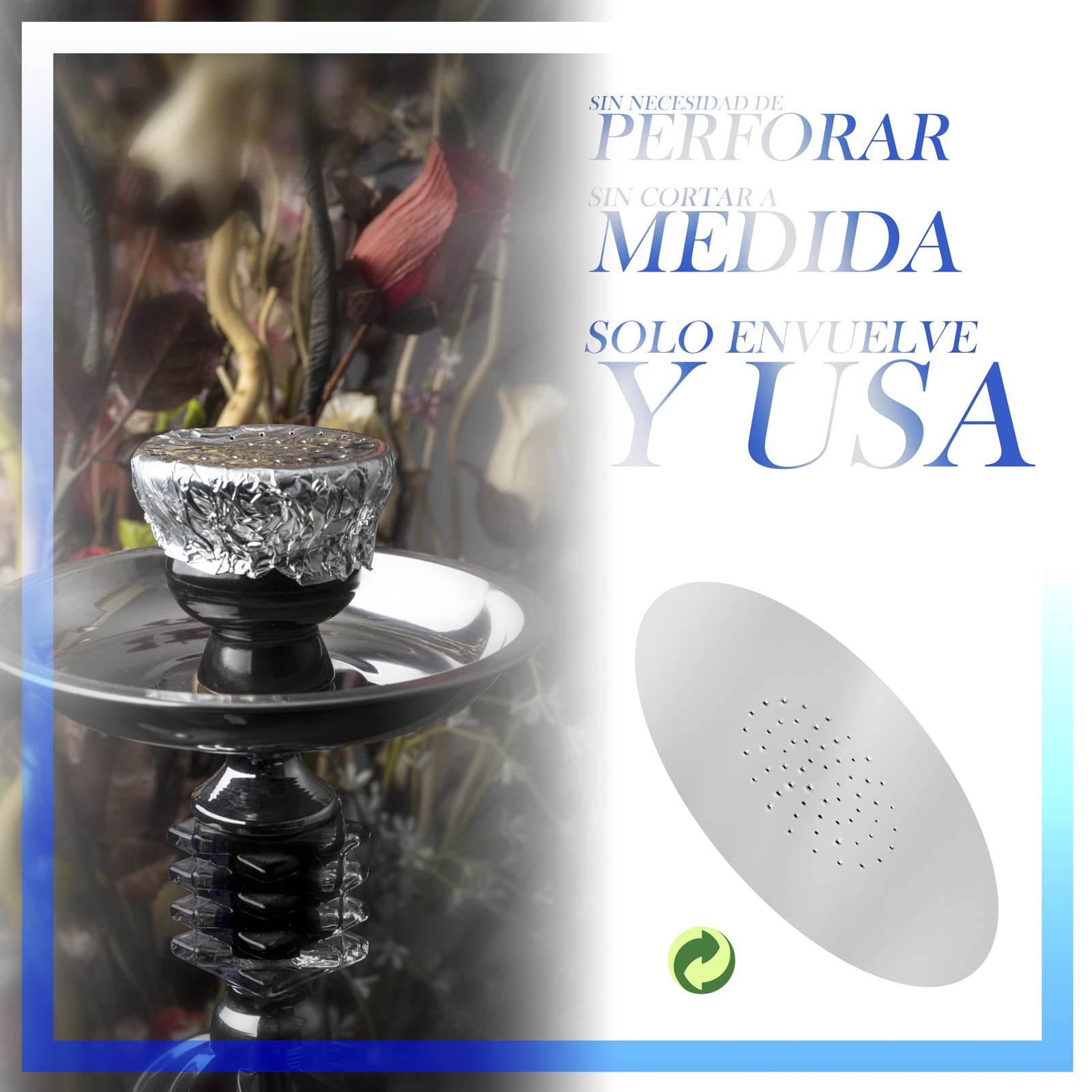 50,100,200 Hole Hole Hole Shisha Folia aluminiowa do fajki wodnej do miski fajki wodnej