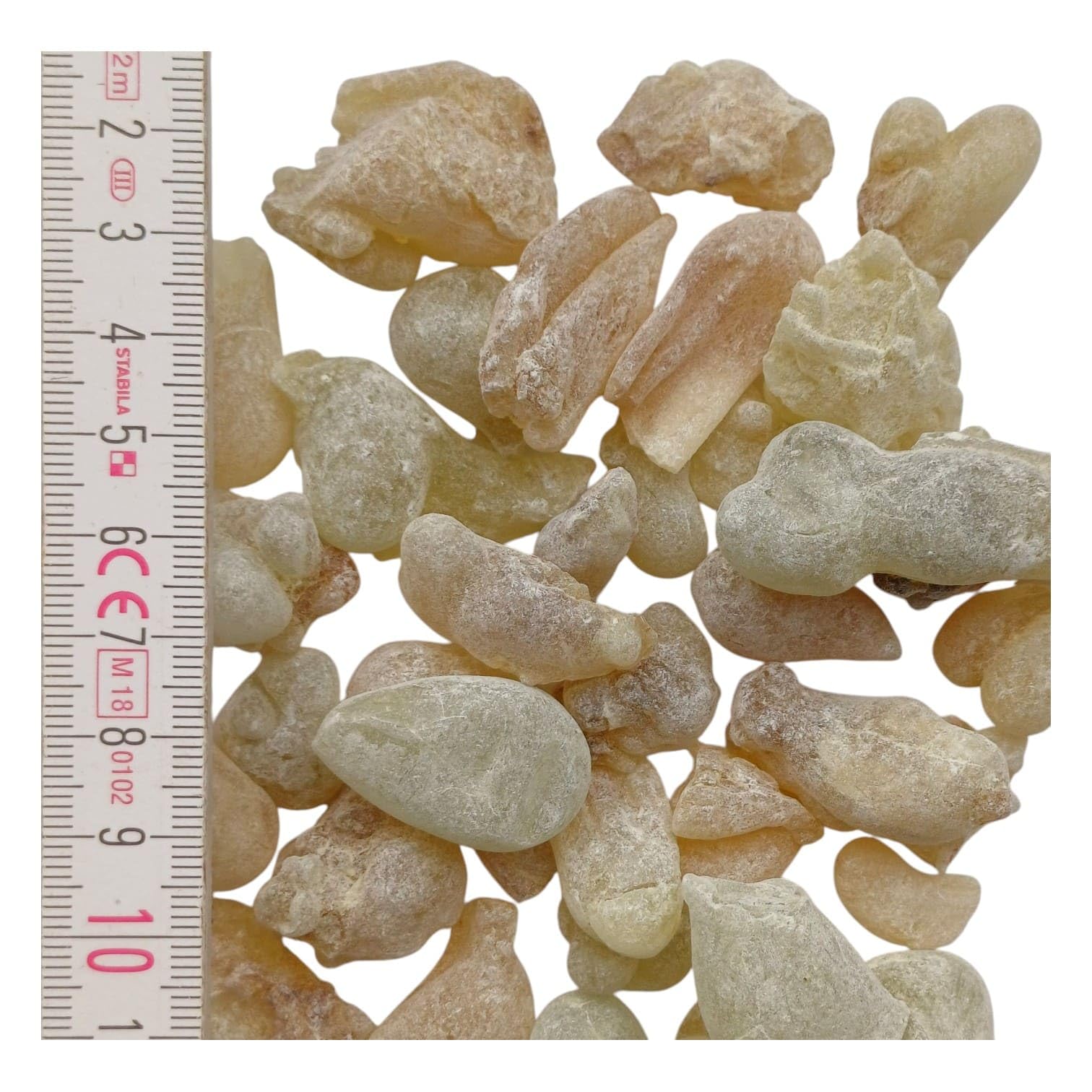 100g ROYAL Hojari Weihrauch Oman 1. Grad - Boswellia Sacra 1. Wahl - Große Naturbelassene Stücke Grünlich zum Räuchern - Premium Räucherwerk