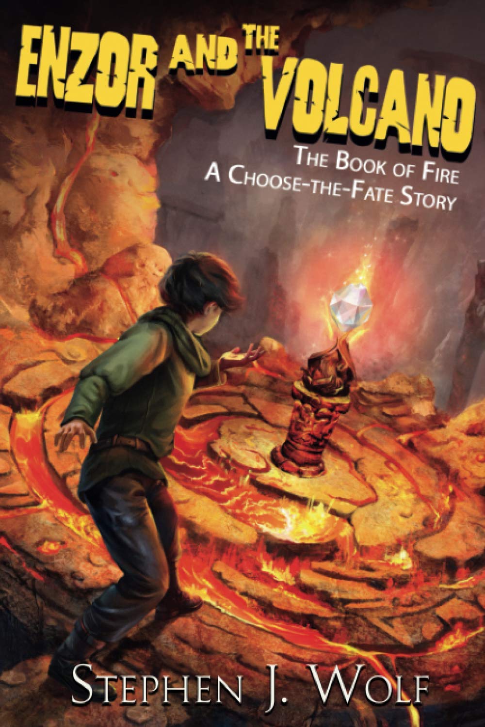Cover of Enzor and the Volcano: The Book of Fire