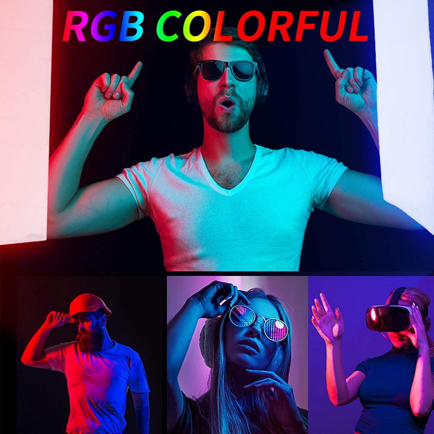 Super Sale 🛒 LOMTAP Photography Softbox Lighting Kit Continuous Lighting RGB Soft Boxes Dimmable RGB LED Light Head with 2 Soft Box 2 in 1 Reflector 2m Tripod Light Stand for YouTube Portrait Video Shooting 🔥 Crazy Deals LOMTAP Photography Softbox Lighting Kit Continuous Lighting RGB Soft Boxes Dimmable RGB LED Light Head with 2 Soft Box 2 in 1 Reflector 2m Tripod Light Stand for YouTube Portrait Video Shooting