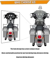 Vista 3 de Kinglemc Barra de choque Protector de motor Barra de carretera para Harley Davidson Touring Road King Street Glide Electra Glide CVO y Trike modelos