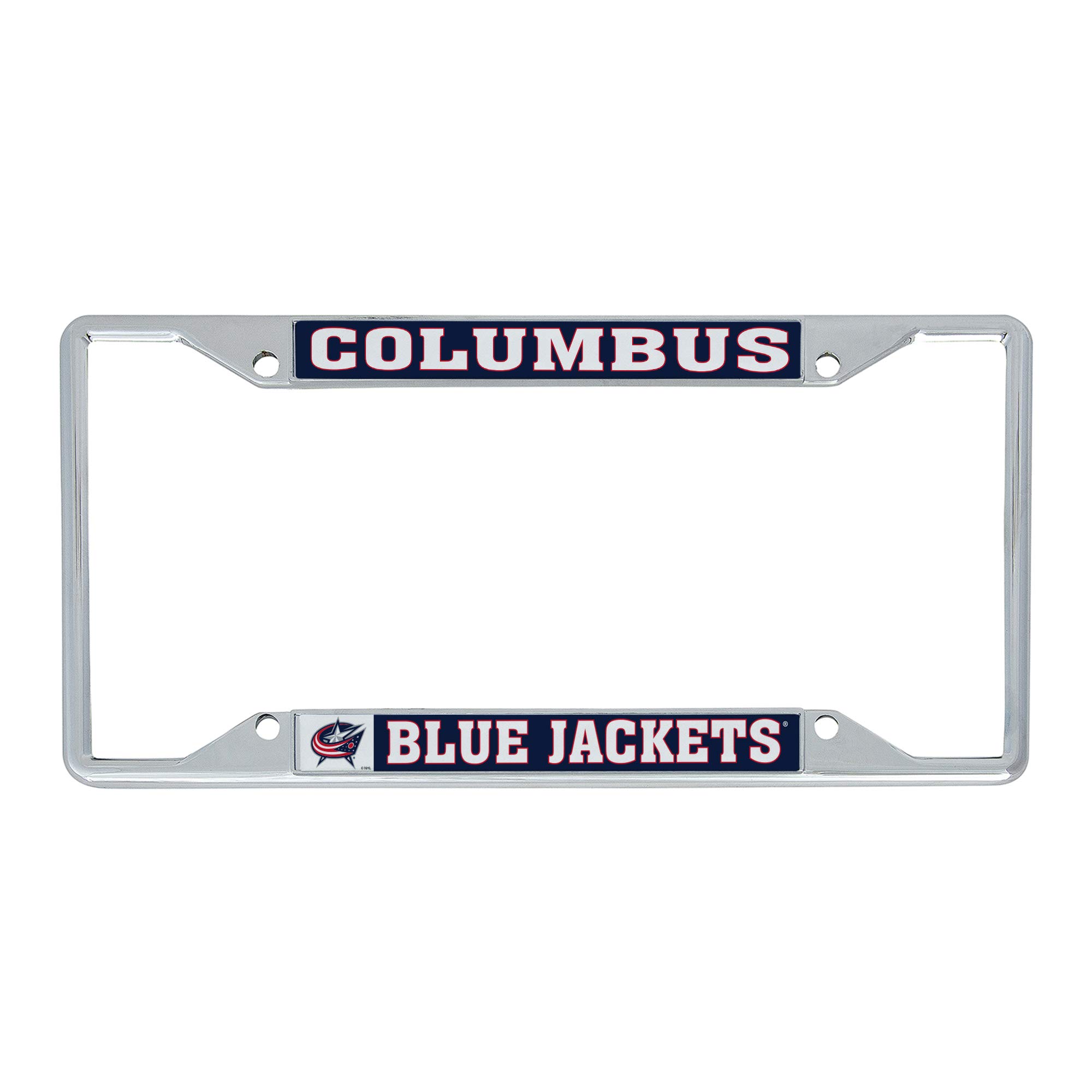 Desert Cactus Columbus Blue Jackets Car Accessories NHL Team National Hockey League Metal License Plate Frame and Tag Holder for Front or Rear of Car (Traditional)