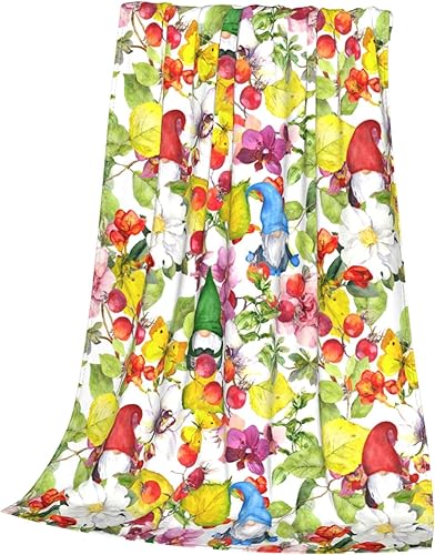 Miniatura 7 de Eitqtbea Manta de gnomos de Navidad para niños, manta de franela ligera, regalos para niños, niñas y adultos, 50 x 40 pulgadas