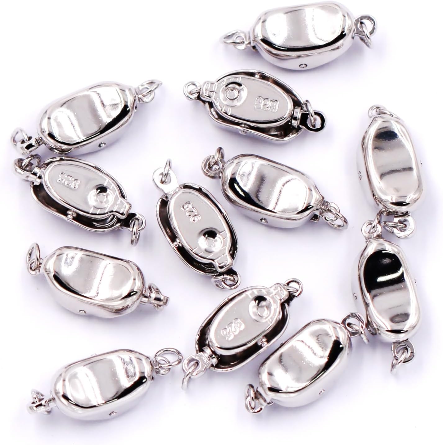 Excellent Quality Jewelry Accesory 30 Sets Oval Clasp for Jewelry Making 8 * 19mm Rose Gold