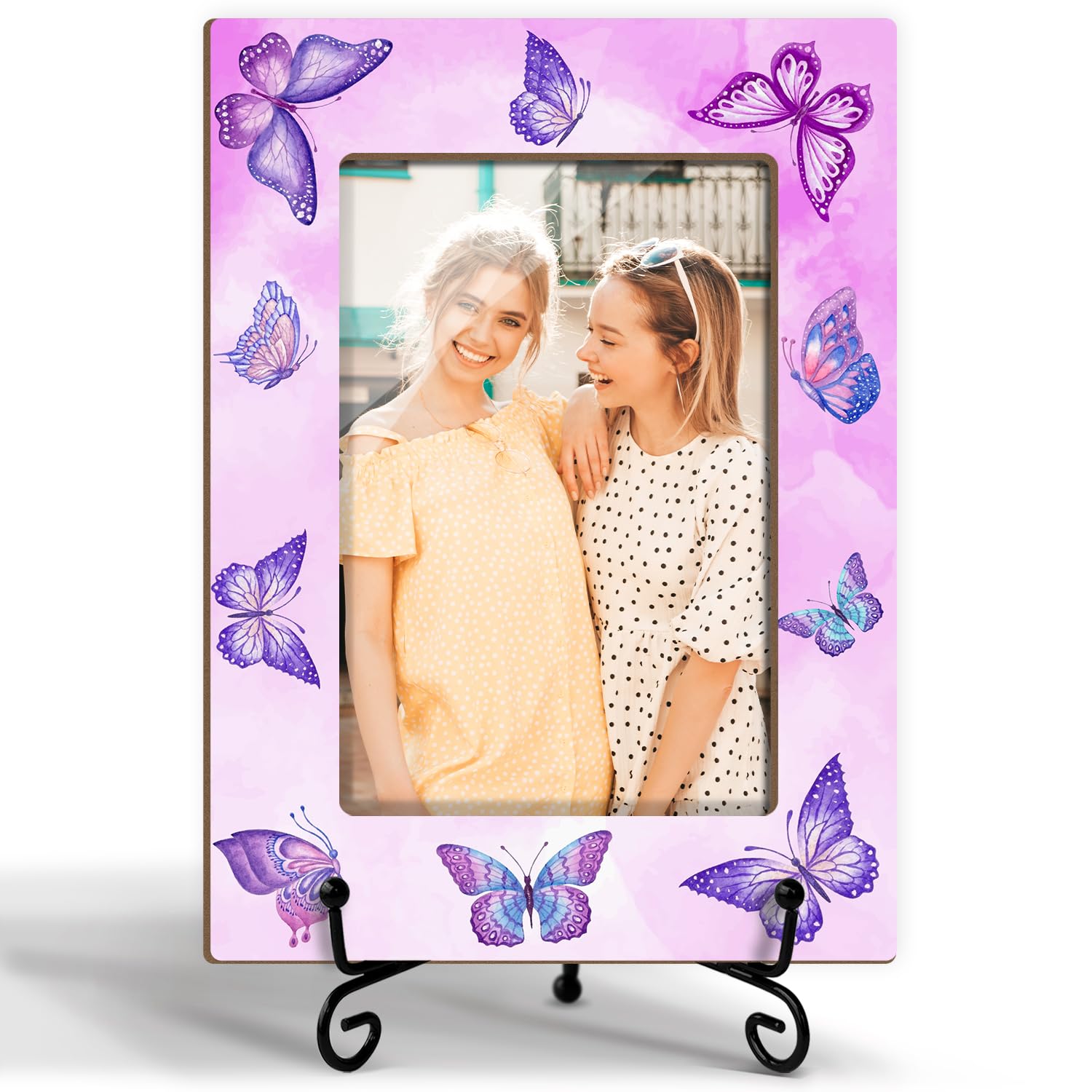Sublimez votre salon avec le cadre photo papillon en bois 10x15 cm