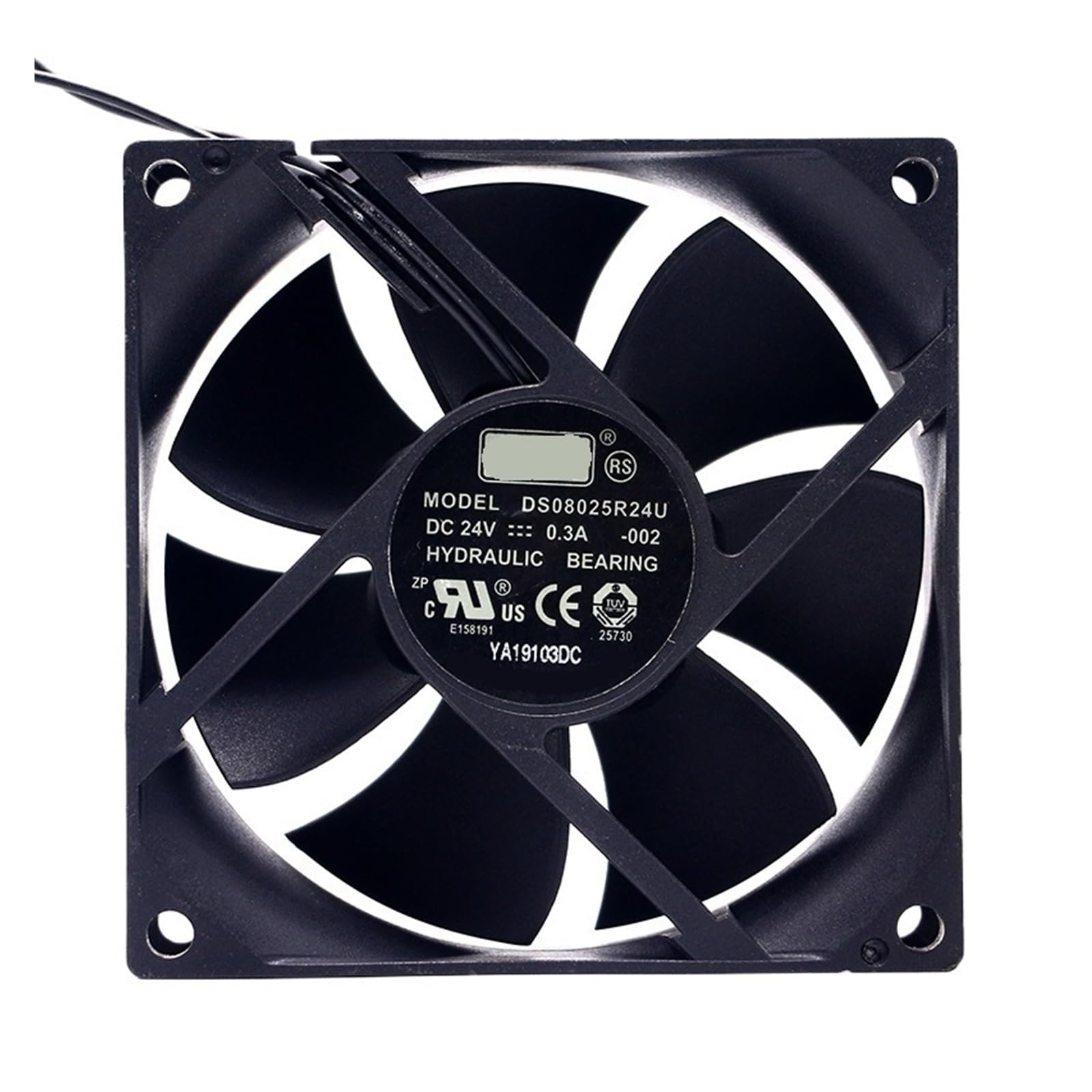 IVEKYKIBC 80mm 8cm 24V Cooling Fan DS08025R24U 8025 80X80X25mm 0.3A Fans
