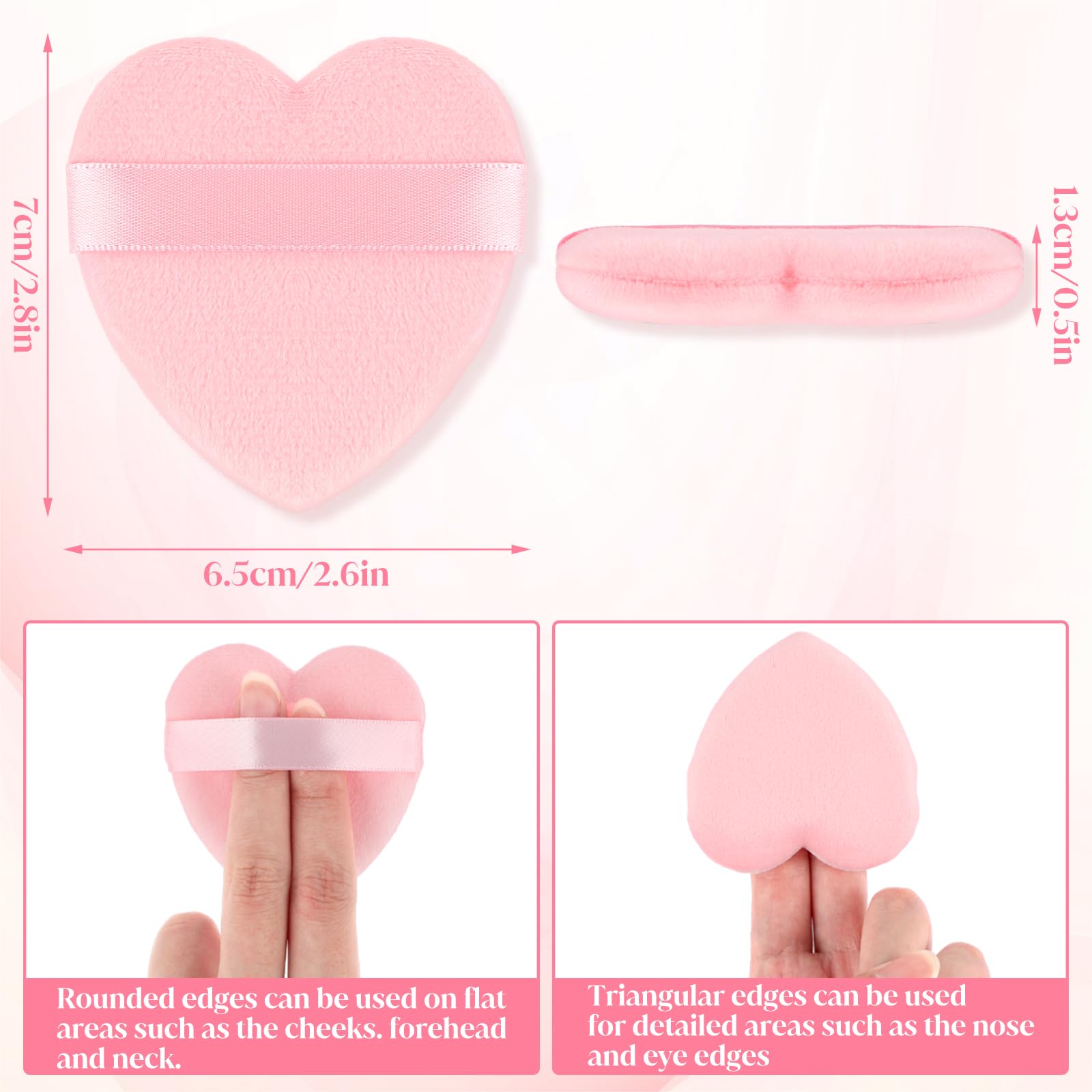 Mini Fluffy Fleece Powder Puff for Dusting Powder 4 Inch Diameter