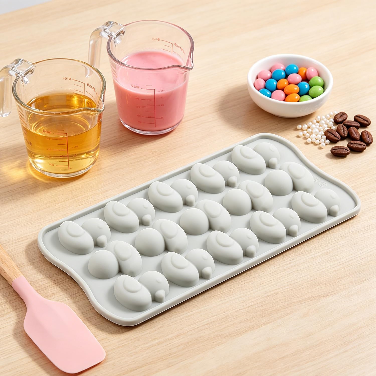 15 Cavity Duck Silicone Candy Molds For Chocolate Candy