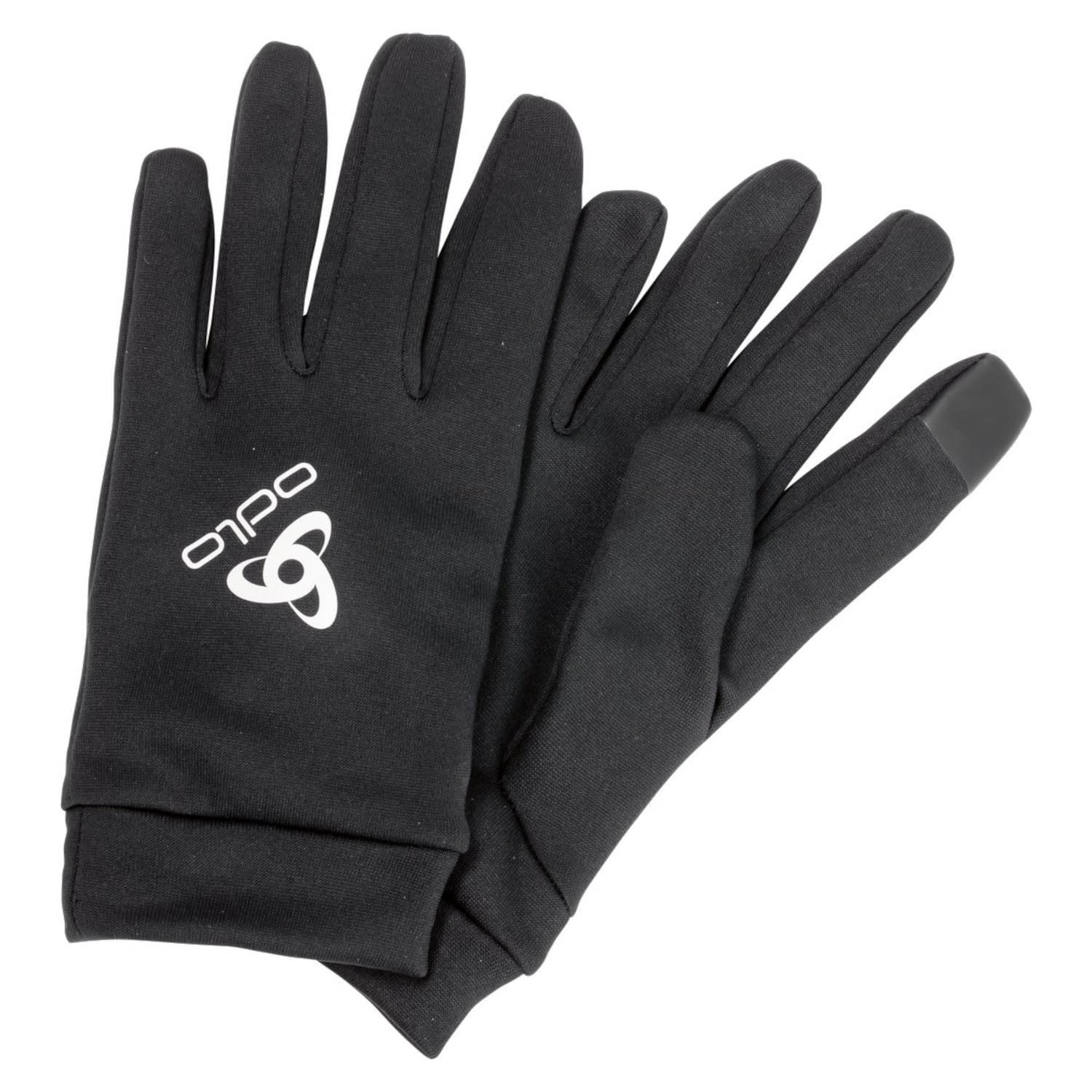 Odlo Unisex Gloves with E-Tip STRETCHFLEECE LINER ECO, black, XS