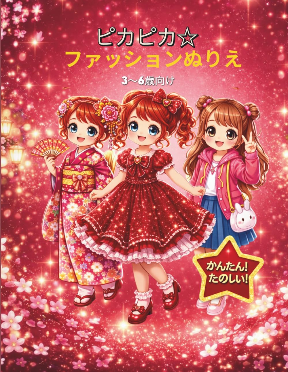 ピカピカファッションぬりえ